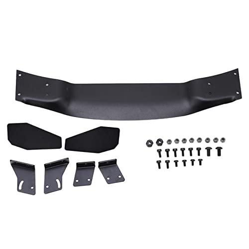 RC Car Rear Wing Spoiler Aluminum Alloy High Performance Racing Upgrade Part for 1/10 Scale On Road Drift Cars Universal Fit Black 185mm Length