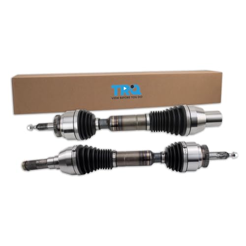 TRQ Front Driver & Passenger Side CV Axle Assembly Set for 15-20 Ford F-150 From 10/12/15 Production Date 18-21 Expedition 18-21 Lincoln Navigator - style: CSA55594