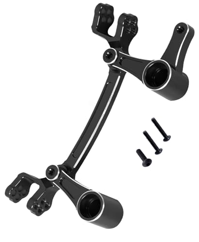 Aluminum Steering Bellcranks Servo Saver Upgrades Part for 1/8 Mojave 4X4 4S BLX RC Car,Drag Link Set w/Bearings Hops Up,Replaces ARA340200 Black - color: Black(steering)