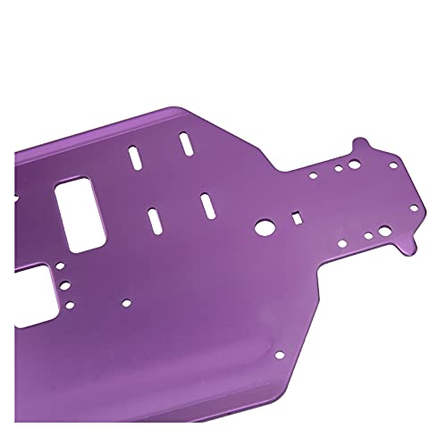 Aluminum Alloy 06001 Chassis Bottom Plate Frame Compatible with Redcat Racing HSP 94105 94106 94108 94109 1/10 RC Off-Road Buggy Car (Purple) - color: Purple
