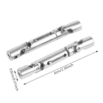 RC Military Truck Upgrade Parts Featuring a Solid Metal Universal Joint Design, Serves as Drive Shaft Replacement Parts for The WPL 1/16 Scale RC Lineup,