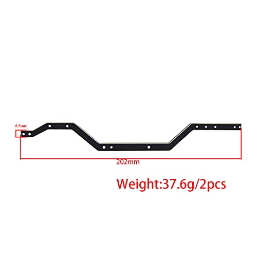 Brass Girder Side Frame Chassis Rails for 1/18 RC Crawler Car TRX4M Upgrade Part