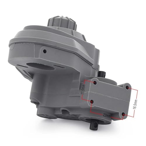 1/10 RC Transmission,Complete Gearbox with Gears Set for Axial SCX10 SCX10 II 90046 Crawler Car Upgrade Part (Gray) - color: Gray