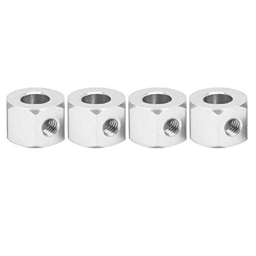 GOWENIC Aluminum Alloy RC Extension Adapter, Hub Combiner Coupler for 5mm to 12mm WPL D12 RC Truck, Wheel Hub Adapter for Car Upgrades (Silver) - color: Silver