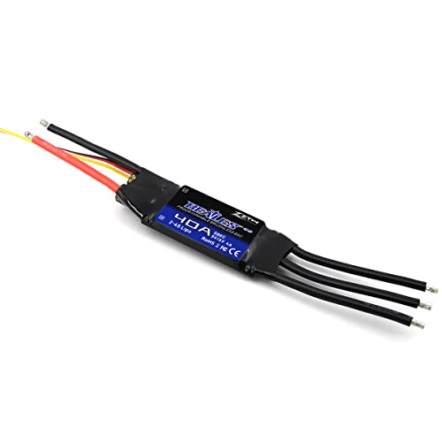 ZTW Beatles G2 40A ESC with SBEC Output 4A/5V,6V for RC Fixed Wing Airplane 2-4S or DIY Project Need Electronic Speed Controller