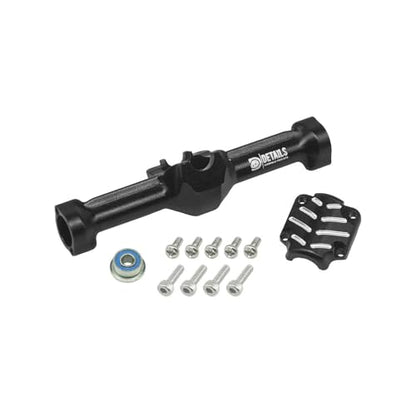 Hobby Details Aluminum Rear Axle Gear Box Skid Link Wheel Upgrade Set for 1/30 Axial SCX30 Jeep Wrangler RC Cars, Black and Gold (Rear Axle) - color: Rear Axle
