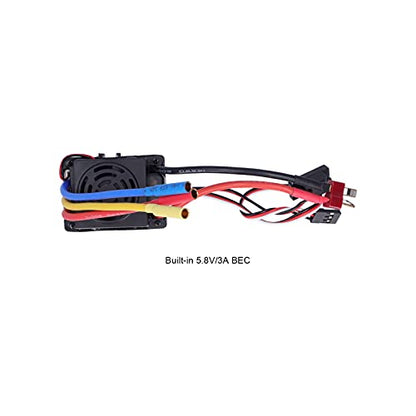 Alomejor 60A RC ESC, Brushless Electronic Speed Controller ESC for 1/10 Remote Control Car