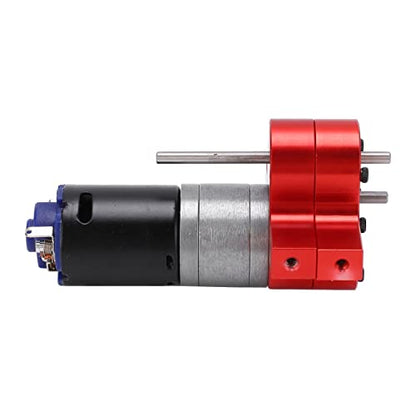 Dilwe RC Motor Gear Box Set, RC Transmission Gear Box with 370 Motor Upgrade Parts for WPL B1 B?1 C14 C?14 1/16 Truck(Red)
