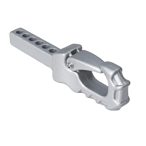Metal RC Crawler Trailer Hook Tow Hitch for 1/10 RC Crawler Traxxas TRX4 Axial SCX10 Rear Bumper Parts (Silver) - color: Silver