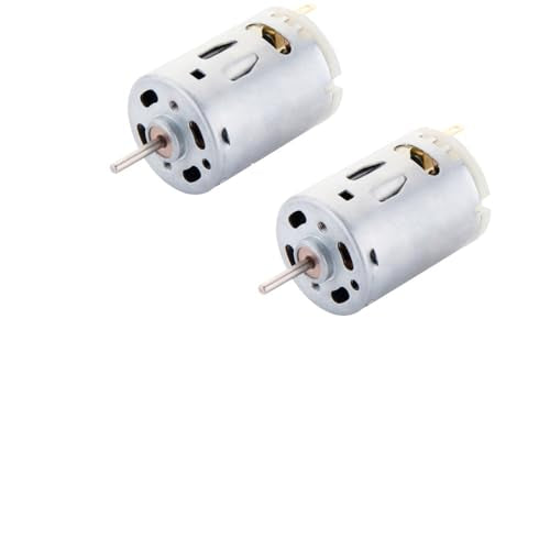 6-12V 10000RPM Mini DC Motor 380 High Torque Gear Motor for RC Boat Model Smart Cars DIY Toys - (2 PCS) - size: 380
