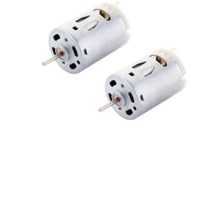 6-12V 10000RPM Mini DC Motor 380 High Torque Gear Motor for RC Boat Model Smart Cars DIY Toys - (2 PCS) - size: 380
