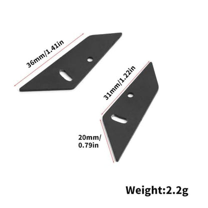Metal Tail Wing Rear Spoiler Compatible with 1/10 RC On-Road Racing Rally Drift Car Models Including TT01 TT02 XV01 PTG2 94123 FW06