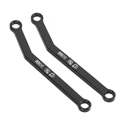 RiToEasysports Aluminum Alloy High Clearance RC Links Set Steering Linkage Rod with Anti Wear Precision Manufacturing for AXIAL SCX24 1/24 RC Crawler (Black) - color: Black