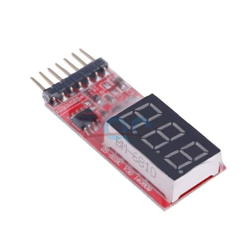 Generic 2-6S RC Li-Po Battery Voltage Indicator Checker Tester 7.4V-22.2V Alarm Indicator Volt Meter Test Module