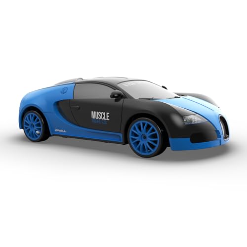 Remote Control Car RC Drift Car 2.4GHz 1:24 Scale 4WD High Speed RC Cars Vehicle with LED Lights Drifting Tires Racing Sport Toy Cars for Adults Boys Girls Kids Gift - color: Blue