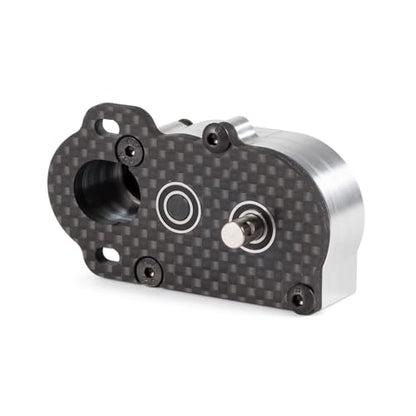 NOD Transmission Tiny LCG Gearbox,LCG Transmission,Machined Ultralight LCG Transmission Tiny Gearbox with Slidable Shim for Straight Axle Axial AR44 AR45 Enduro Vanquish F9 F10 (Silver) - color: Silver