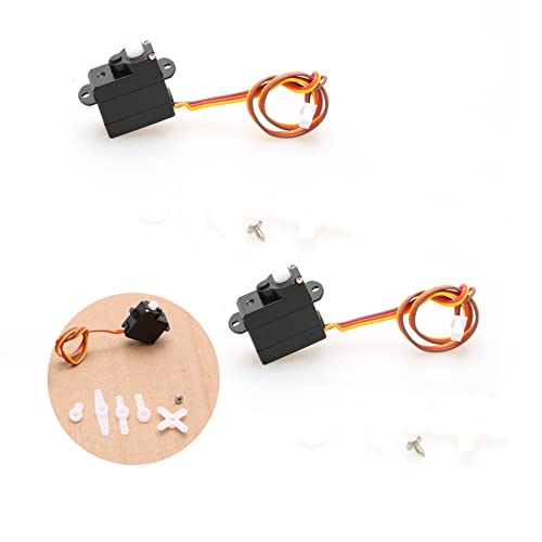 2PCS 2g 3.7/4.2/5V Micro Digital Servo Motor High Torque Steering Gear with JST/Dupont Interface RC Airplane Kit for Model Robot Helicopter Boat Car Fixed Wing Drone(JST Plug DC 5V) - color: 2pcs Jst Plug Dc 5v