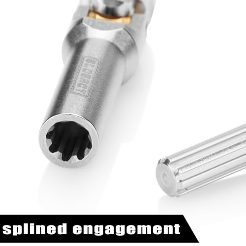 Stainless Steel Driveshaft for 1/10 RC Crawler TRX4 SCX10, 96-131mm | CNC Machined, Heavy-Duty Drive Shafts, Splined Engagement - size: 96-131mm