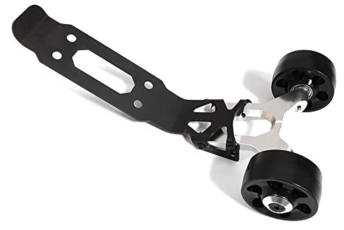 Silver Billet Machined Wheelie Bar for Traxxas 1/10 Maxx 4S Monster Truck 8976