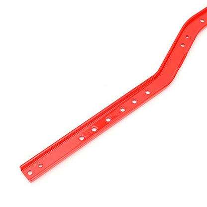 AYNEFY SCX10 II Chassis Frame Rails Steel RC Car Accessory Red Left Right Rails 194g for AXIAL SCX10 II 90046 90047 RC Crawler Daily Upgrade