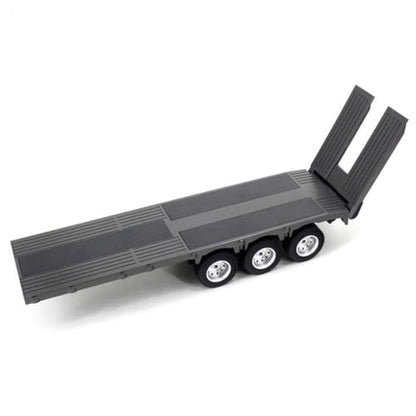 1/18 Scale RC Flatbed Trailer Model, 2.4G 9CH Remote Control Semi Truck, Ideal Christmas or Birthdays Gifts. (RTR Version)