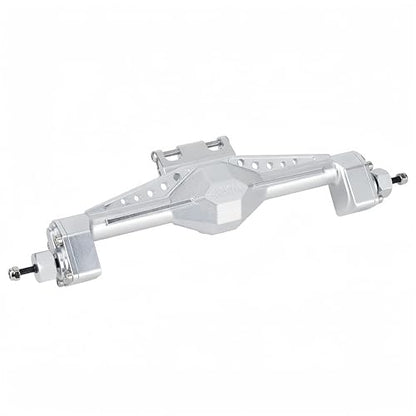 UTB18 CNC Aluminum Portal Axle Set — Complete Front & Rear Upgrade for Axial UTB18 Capra 1/18 RC Crawler, Total Weight 335g (Silvery) - color: Silvery