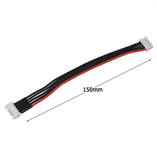 2pcs 15cm JST-XH 4S LiPo Balance Power Cable Connector 22AWG Extended Charging Wire Male Female Plug for RC Drone FPV Quadcopter Rechargeable Lipo Battery Charger DIY - size: 4S