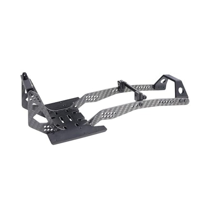 High Clearance Carbon LCG Chassis Kit Fiber Carbon Rails Body Mount Front Rear Chassis Brace Skid Plate Sliders Upgrade Parts (Chassis Kit)