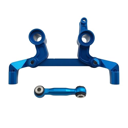 Aluminum Steering Bellcrank Set for 1/10 4-Tec Ford Mustang (Blue) | Alloy,Rear Wheel Drive,On-Road Drift,CAR-105237-4,10543,CNC Machined,High Strength,Precision Fit - color: Blue