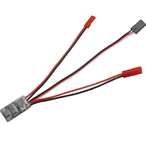 10A Brushed ESC 1-3S Two Way Motor Speed Controller with Brake/Without Brake 1A BEC for RC Vehicle Car Boat Model(Two Way w Brake) - color: Two Way W Brake