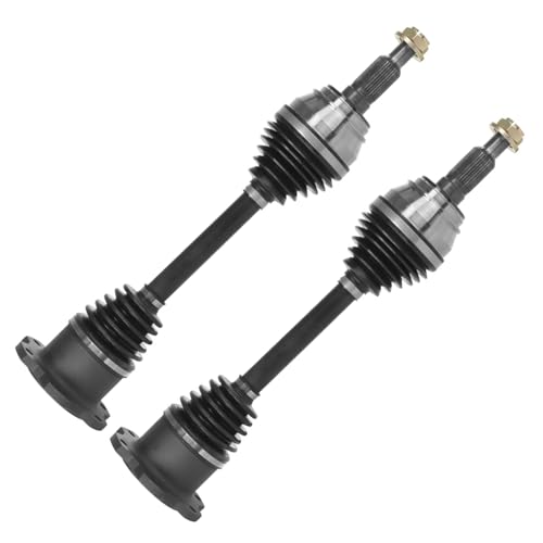 Detroit Axle - 2pc Front CV Axles for 2007-2018 Chevy Silverado 1500 | GMC Sierra Suburban Yukon XL 1500 Avalanche Cheyenne Cadillac Escalade ESV EXT, CV Axle Shafts Assembly Replacement - size: D-0034x2/Pair