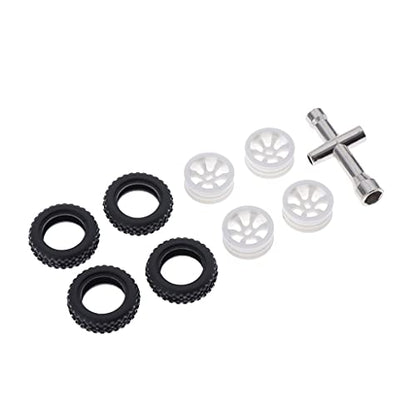 Replacement Part For 1:28 Crawler Car RC Tires And Rims Cement Model K989 Accessories