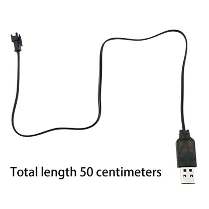 MEETOOT DC 3.6V 250mA Output Ni-Cd Ni-Mh Battery Pack USB Charging Cable SM 2P Plug