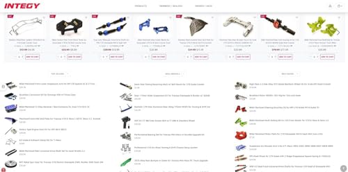 Integy Blue Lightweight Alloy Flywheel for HPI Nitro RS4 - Non Pull-Start Type