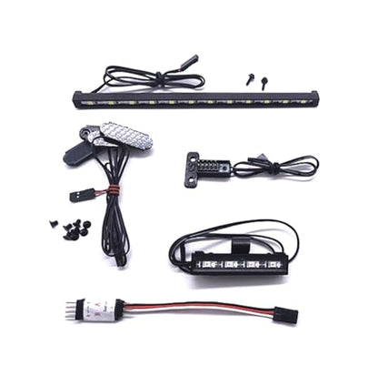 RC Car LED Light Kit, RC Roof Light/Rock Lights/Taillight Kit Accessories for Axial 1/10 SCX10 III CJ-7 Crawler Car Upgrade Parts