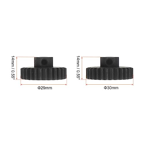 HARFINGTON Mod 1 M1 Pinion Motor Gear Set 2pcs 27T 28T Fit 5mm RC Motor Shaft M1 Pitch Gears for RC Car, with Hex Key - style: 27T 28T