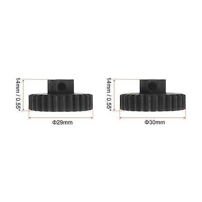 HARFINGTON Mod 1 M1 Pinion Motor Gear Set 2pcs 27T 28T Fit 5mm RC Motor Shaft M1 Pitch Gears for RC Car, with Hex Key - style: 27T 28T