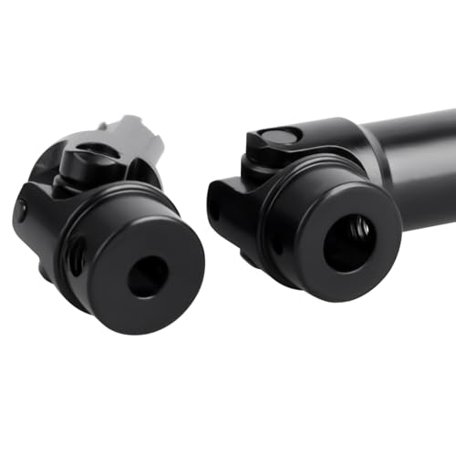 2PCS RC Drive Shafts Front Rear Centre Shaft Heavy Duty Steel for TRX4M 1/18 RC Crawler Upgrades (Black) - color: Black