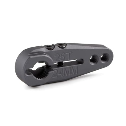 25T Servo Horn CNC 7075 Aluminum 20mm 24mm Servo Horn Steering Clamping Arm for Protek Savox Futaba Servo 1/10 Arrma Buggy Granite Monster Truck Raide (25T 24mm) - color: 25t 24mm