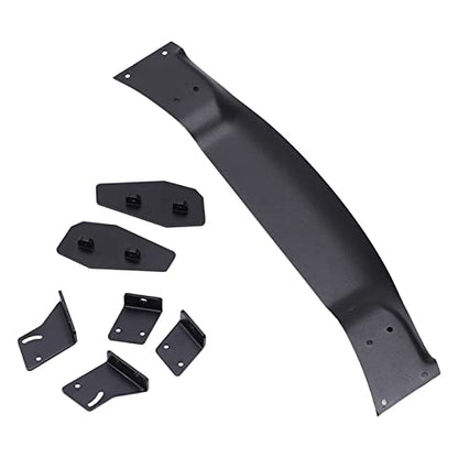 Aluminum Alloy Rear Spoiler Wing for 1/10 RC On Road Racing Drift Car, Universal RC Tail Wing with Bolt - On Design, Powder Coated Black Wing for HSP Kyosho