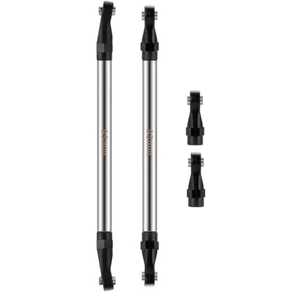 2Pcs Stainless Steel Link Rod Linkage Plastic Link Rod End，95mm | 55mm-155mm，Upgrade Parts，For Axial 1/10 SCX10 TRX4，RC Crawler Car - style: 95mm