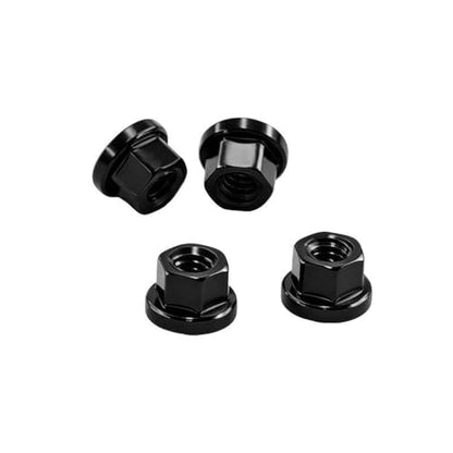 4PCS Aluminum Alloy Wheel Rim M2 Nuts RC Upgrade Parts for AXIAL 1/30 SCX30 Ford Bronco Jeep K10 RC Climbing Car (Black) - color: Black