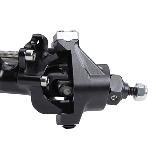 F10T Aluminum Front Rear Straight Axle Complete for 1/10 RC Crawler Axial SCX10 II Vanquish VS4-10 Phoenix F10T Upgrade Parts (Black Set) - color: Black Set