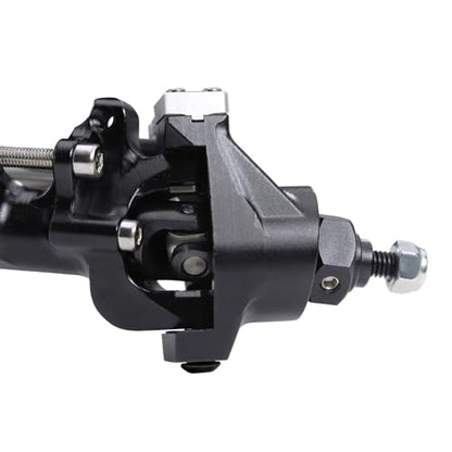 F10T Aluminum Front Rear Straight Axle Complete for 1/10 RC Crawler Axial SCX10 II Vanquish VS4-10 Phoenix F10T Upgrade Parts (Black Set) - color: Black Set