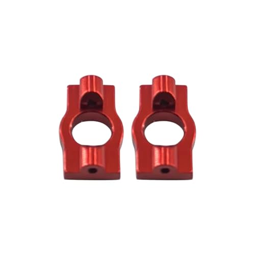 Rc Parts For Losi Micro B RTR LOS00007 1/24 Metal Aluminum Caster Blocks C Hubs 2WD RC Car For Buggy Upgrades Replacement Accessories(Red) - color: Red