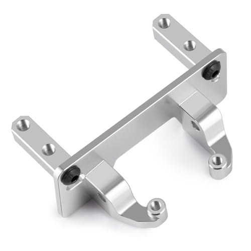 Aluminum Axle Servo Mount Base Stand, Silver | Upgrade Parts, For 1/10 Axial SCX10 II 90046, RC Crawler Car - color: Silver