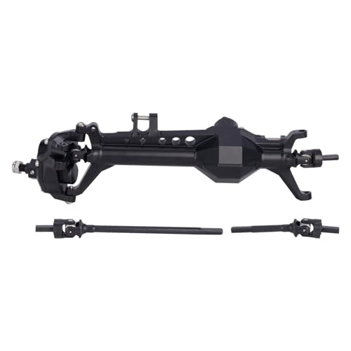 Vanquish F10 Portal Axles, 1/10 RC Aluminum CNC Complete F10 Front & Rear Axles with CNC Machined High Strength Steel Gears for 1/10 RC Crawler Vanquish VS4-10 Axial SCX10 II Upgrades (Black) - color: Black