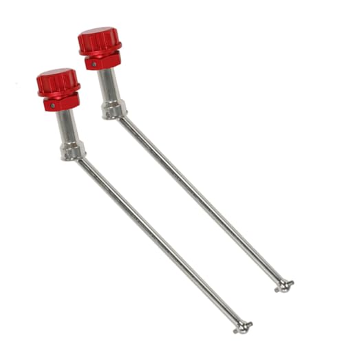 Steel RC CVD Drive Shaft + Wheel Hex Nuts Upgrades Part for Arrma 1/5 KRATON 8S BLX,Outcast 8S BLX (Red) - color: Red