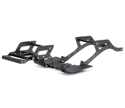 RC Upgrade Accessories for SCX10 II for Element for Enduro 1/10 for LCG Chassis Kit with Overdrive Gearbox Skid Plate Servo Mount Frame Braces RC Crawler Trail Truck Car Parts(Chassis Kit A) - size: Chassis Kit A