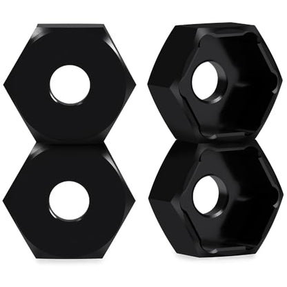 MOHERO 4Pcs 10mm to 12mm Wheel Hex Hub Adapters Combiner Aluminum Wheel Spacers for 1/10 Yokomo RC Drift Car Upgrade Parts